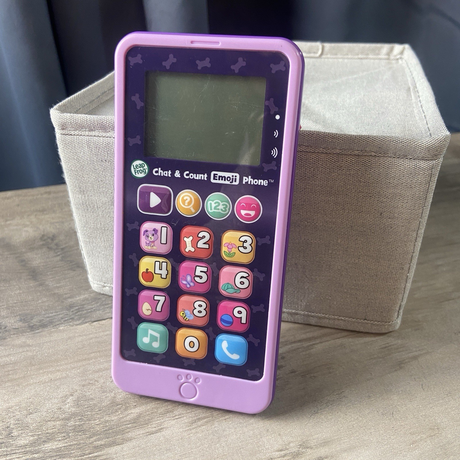 Leap Frog Chat and Count Emoji Phone Purple, Pretend Play, Numbers, Music,