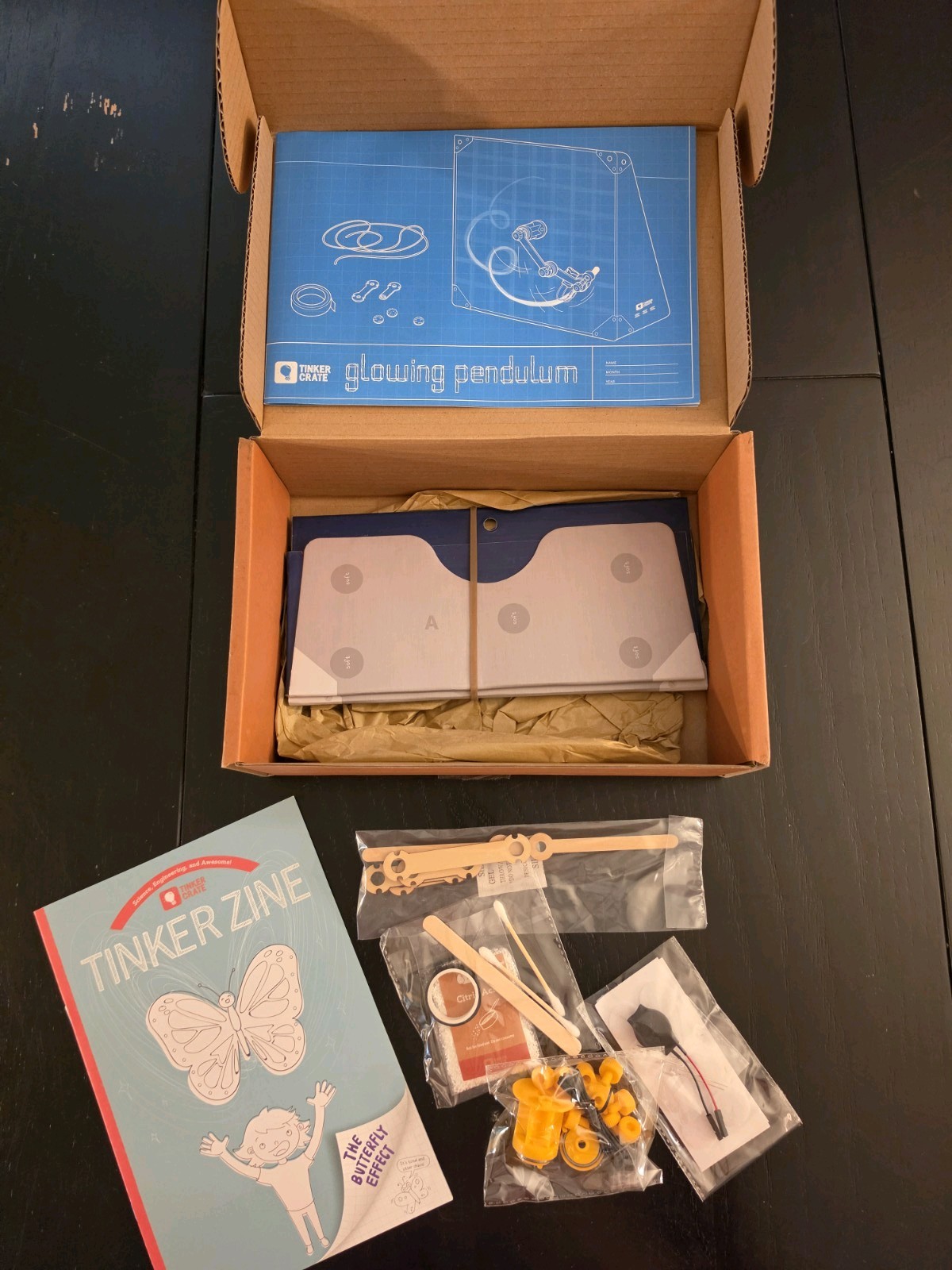 Kiwi Crate Tinker Boxes Glowing Pendulum DIY for Ages 9+