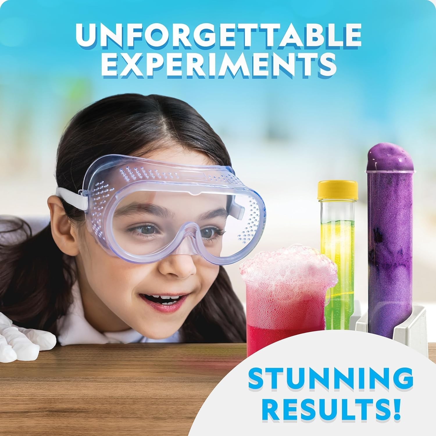 Blue Marble Stunning Chemistry Set – Mega Science Kit with 45 Easy Experiment…