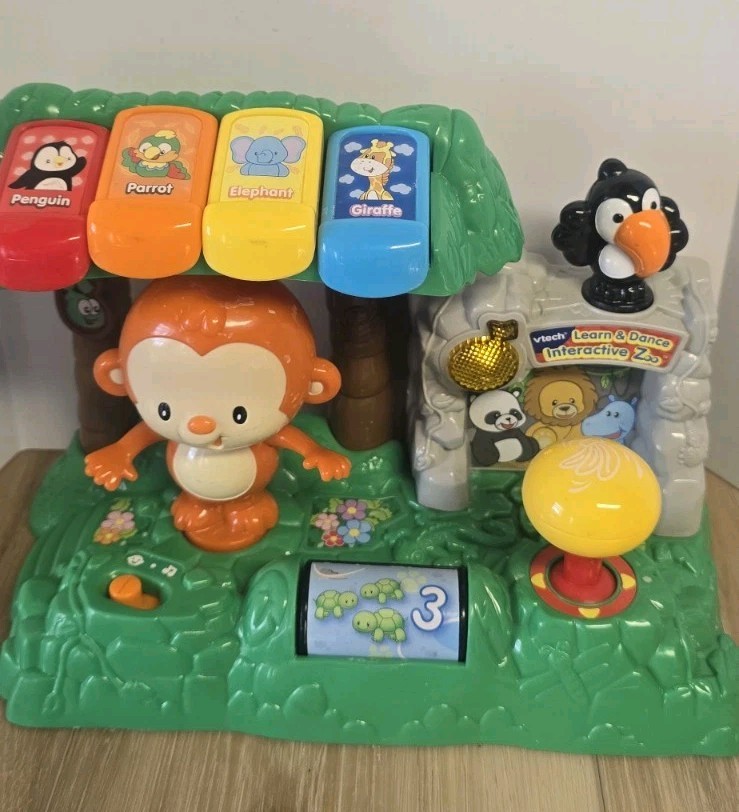 Toy-V-Tech Learn & Dance Interactive Zoo Toy Educational Animals