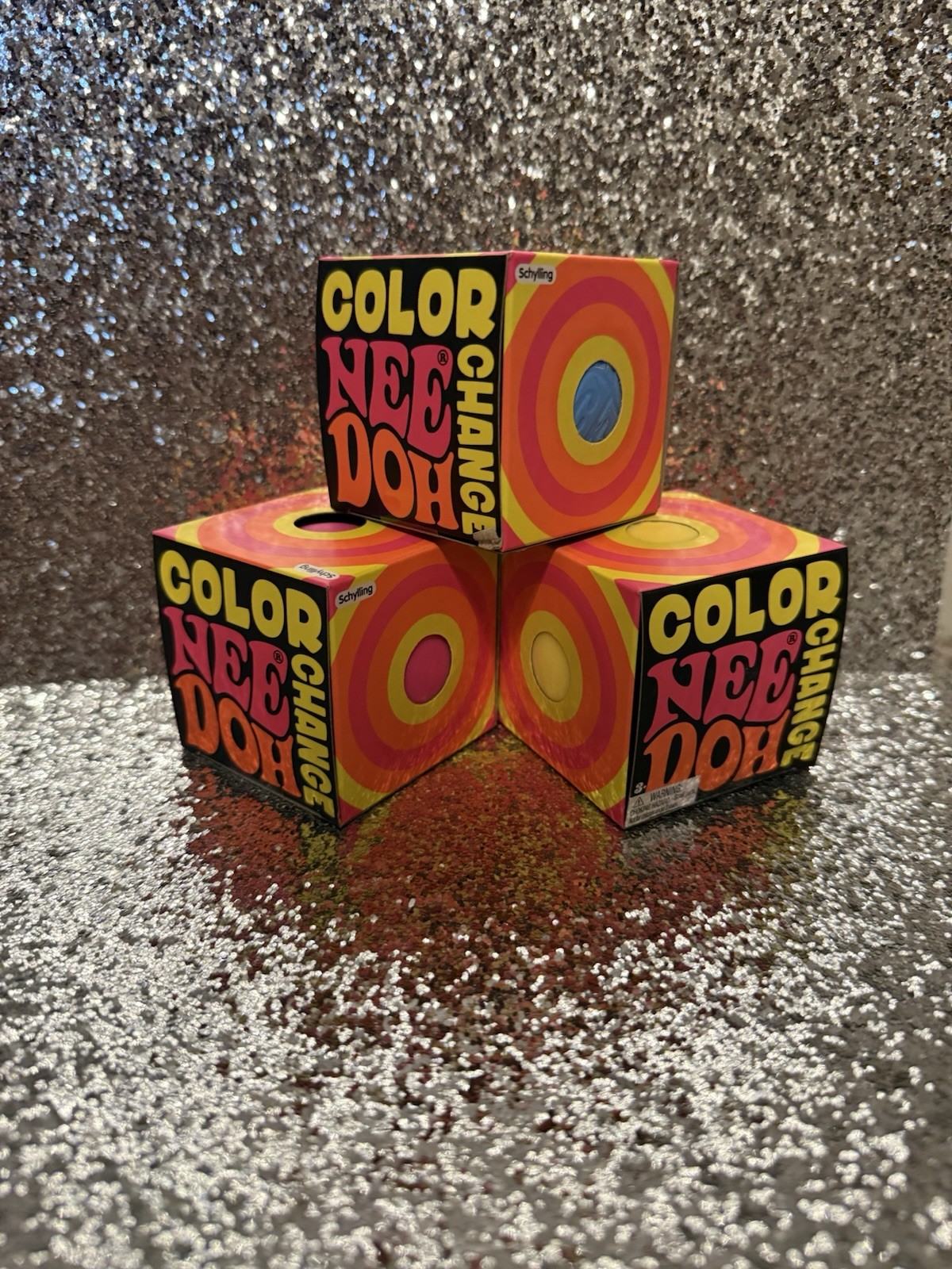 Blue, Pink And Yellow Color Change Needohs (set Of 3)