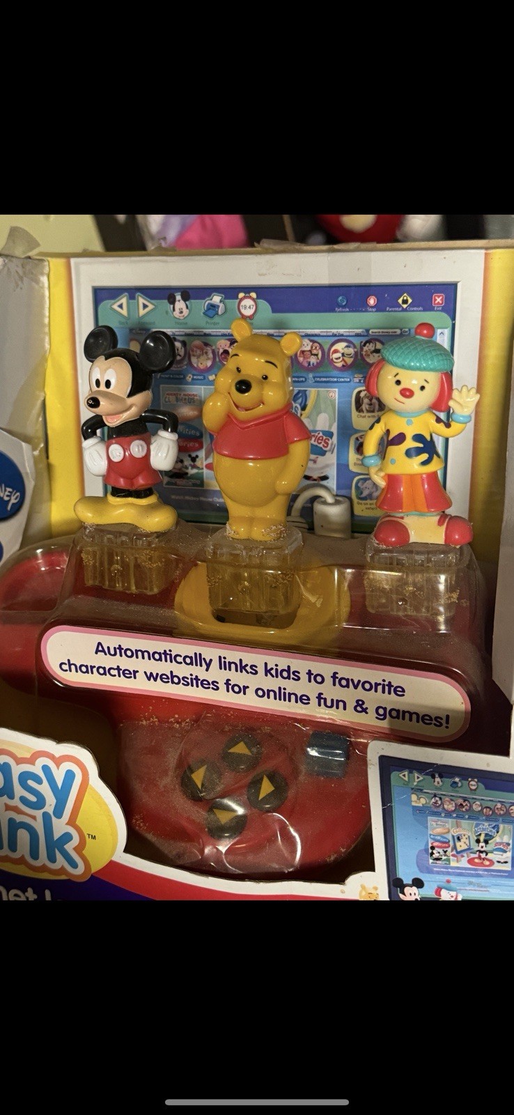 Fisher Price Easy Link Internet Launch Pad Disney Pooh Mickey and Jojo Ages 3+