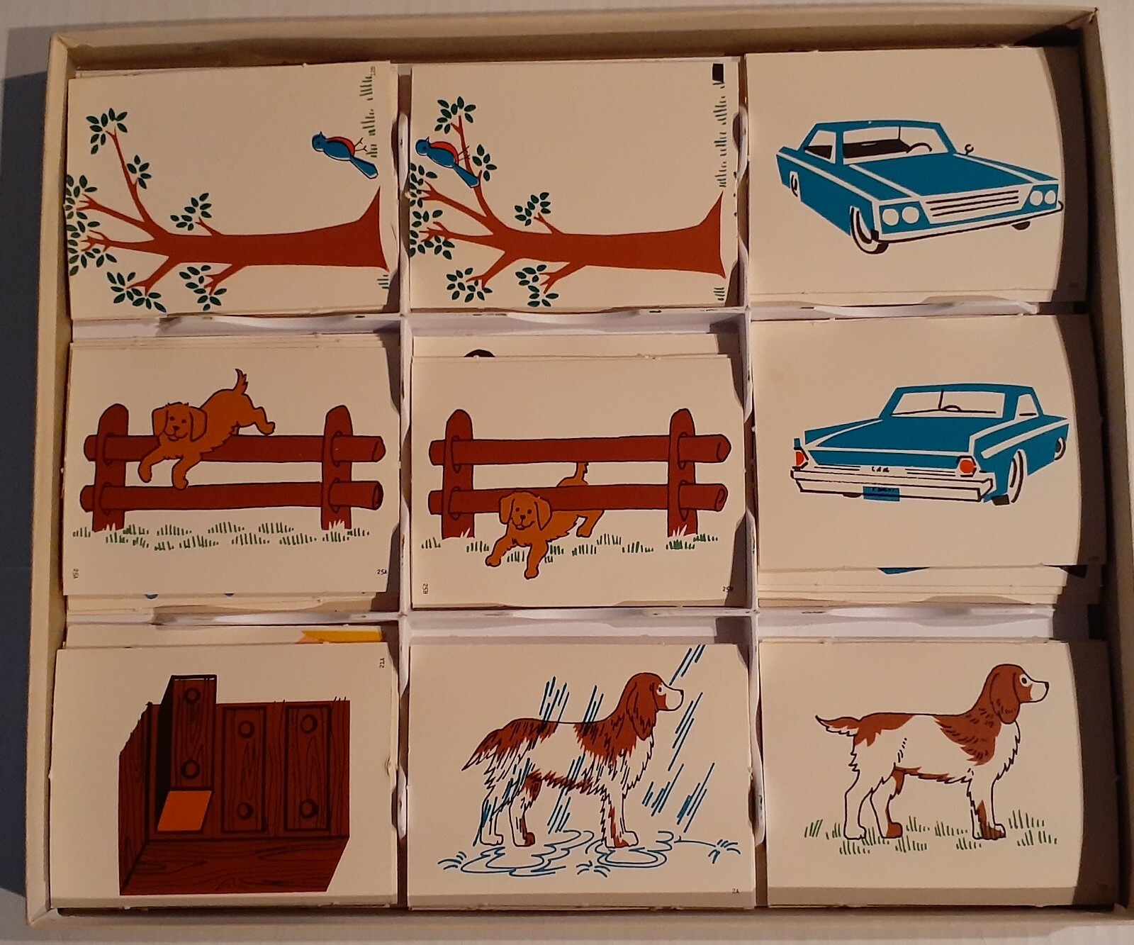 2 Sets Vintage Instructo Flannel Board Felt Cut-Outs 1967, ’69-Opposites/Family