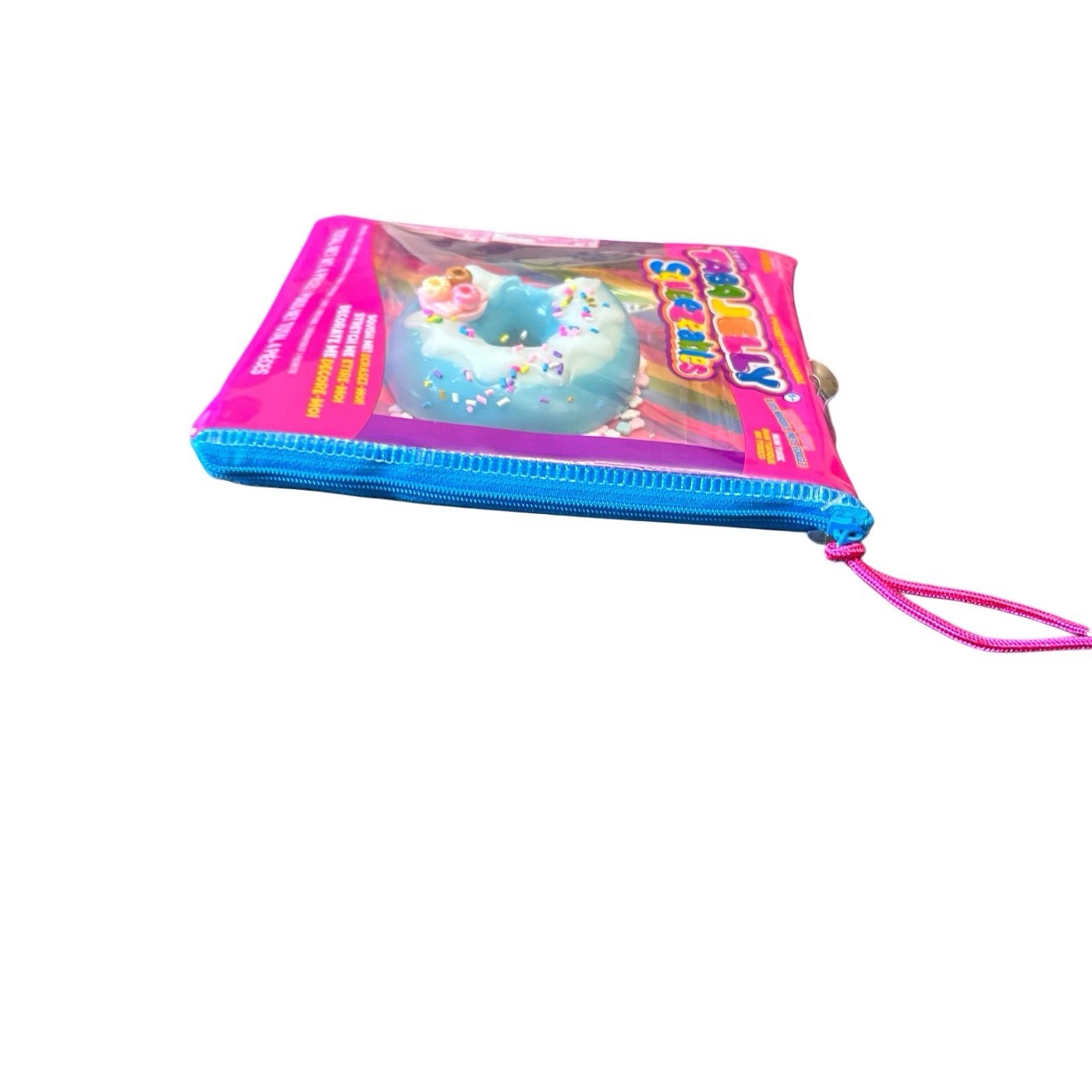 Squishy Taba Jelly Squeezeables Blue Donut Squish Squeeze Fidget Sensory Toy