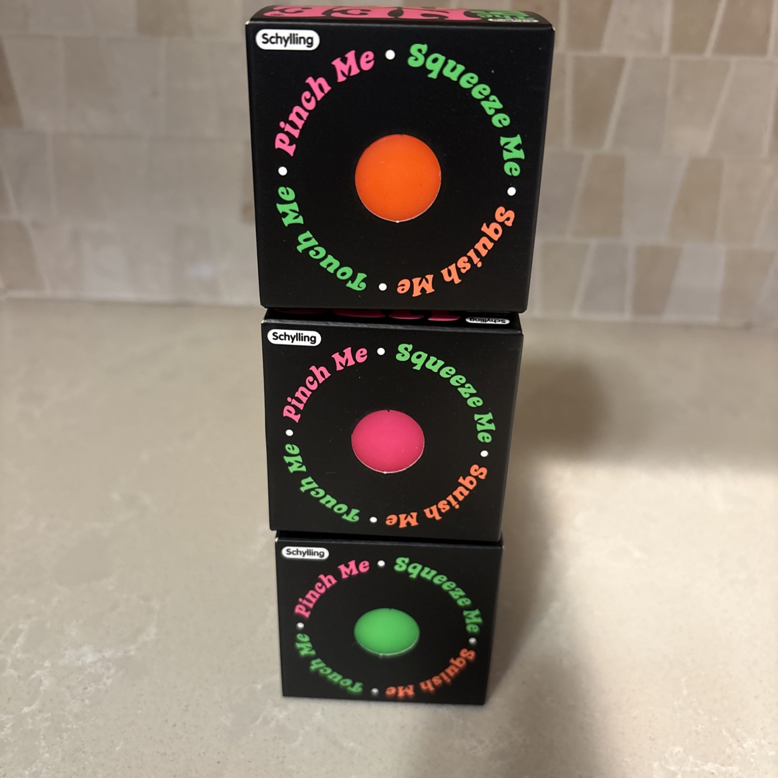 NeeDoh Groovy Glob Lot Of 3 – Brand New Green Pink Orange 🩷🧡💚