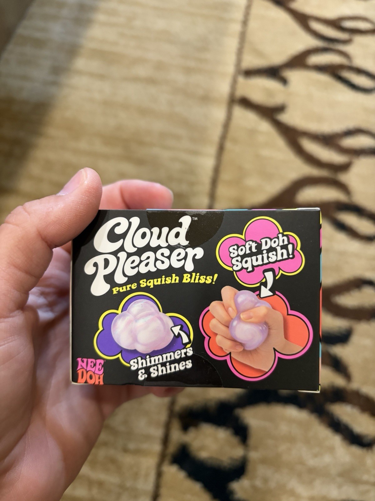 Schylling NeeDoh Cloud Pleaser Soft Doh Squish Toy Purple Ages 4+ 2026 26005NAB