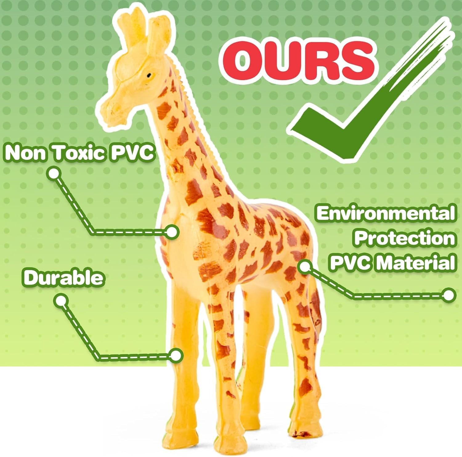 60 Piece Mini Zoo Animal Toy with Gift Box Realistic Small Plastic Animal Figur