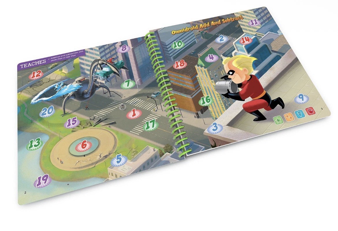 Leap Frog Leapfrog LeapStart Pixar Math Activity Book Level 3, Ages 4-7 New
