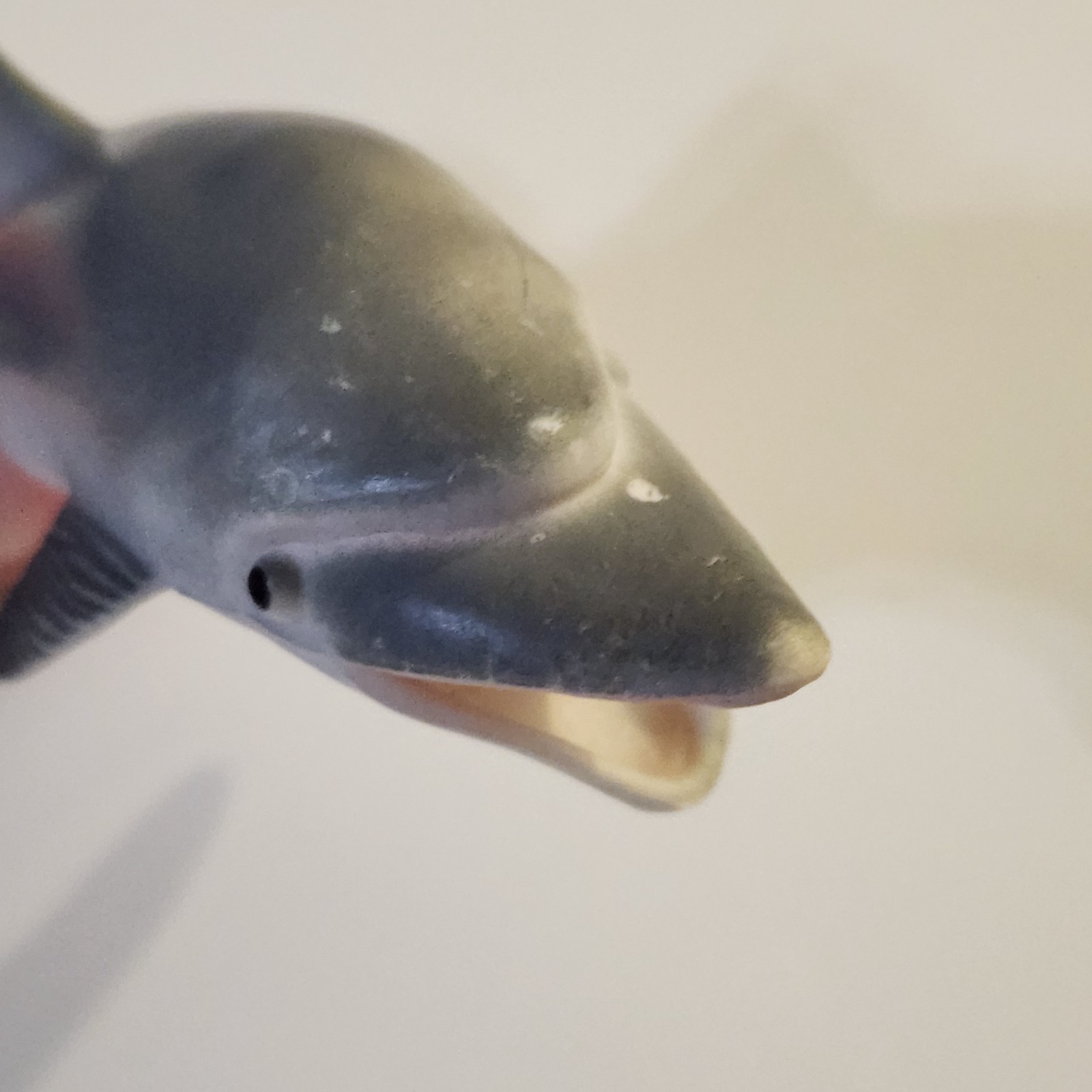 Lot Of 3 Plastic Rubber Dolphin Figures Gray 5.5″ 1981 Vintage (T)