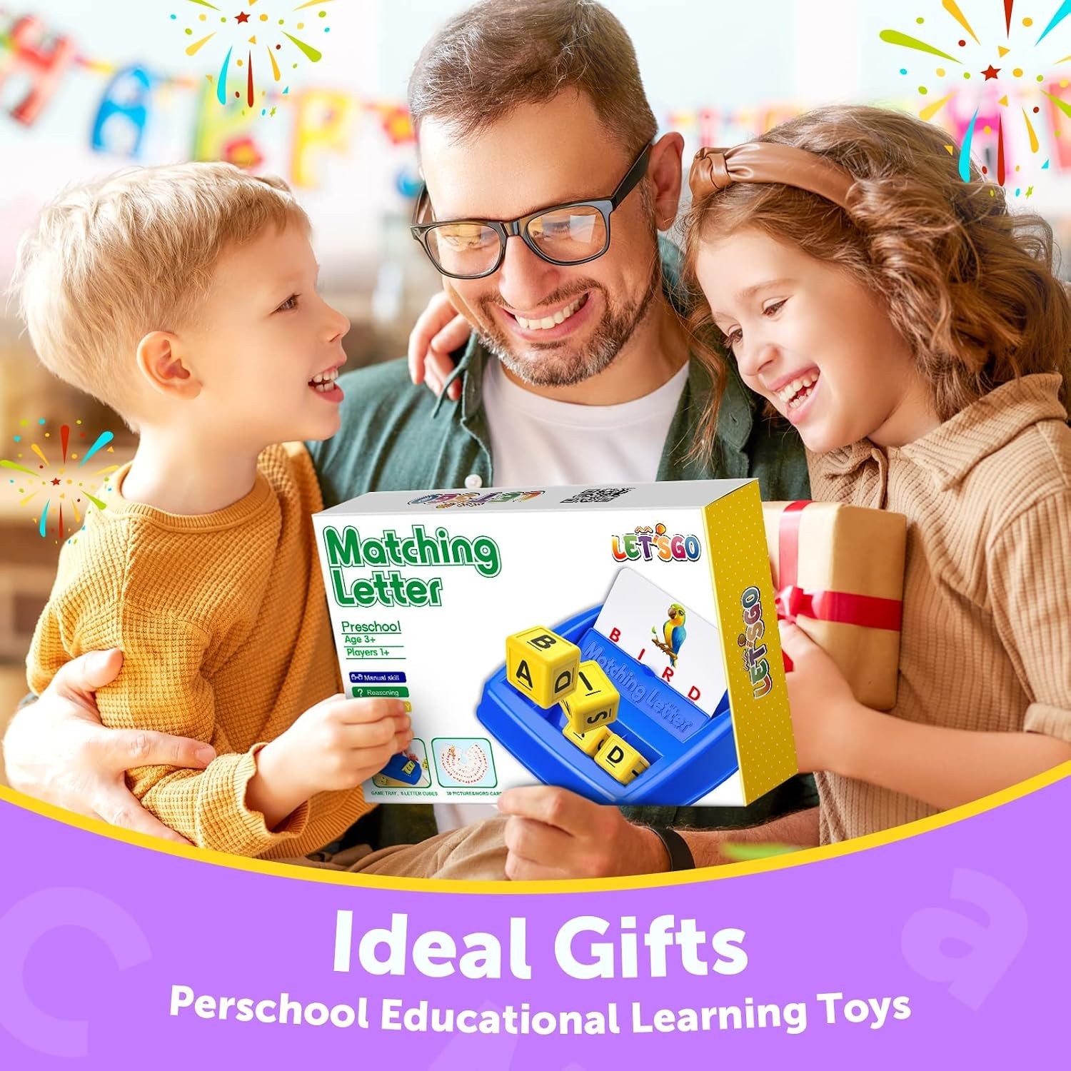 Interactive Letter Matching Game for Kids Ages 3-8 – Develops Spelling Skills