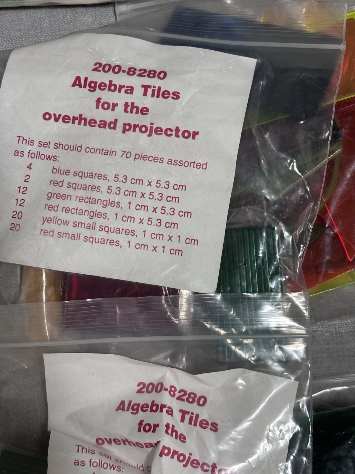 Vintage Overhead Projector Math Transparency Lot New Rulers Coins Everyday Math