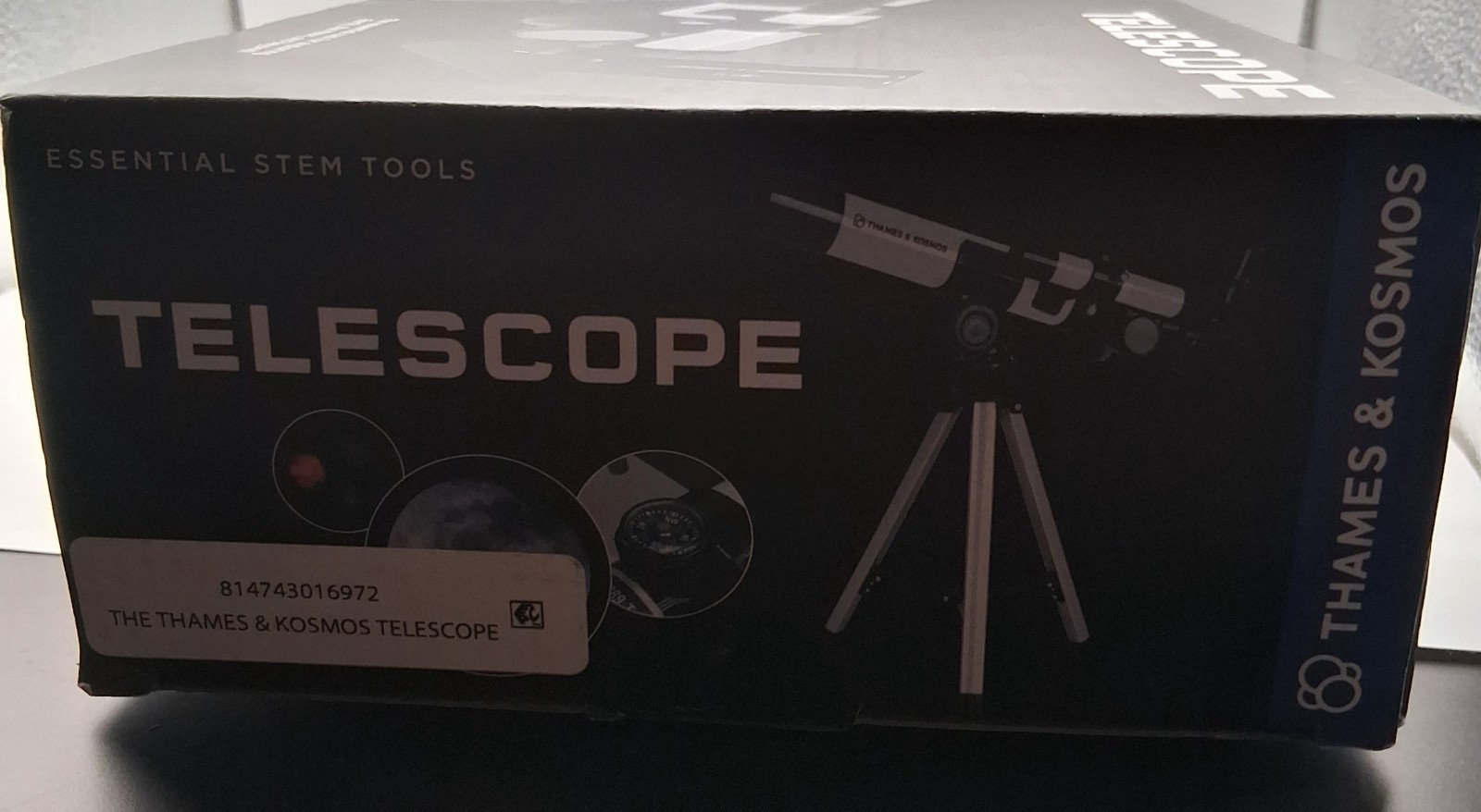 Thames & Kosmos Telescope Essential STEM Tools 100x Power & Tripod for Ages 8+