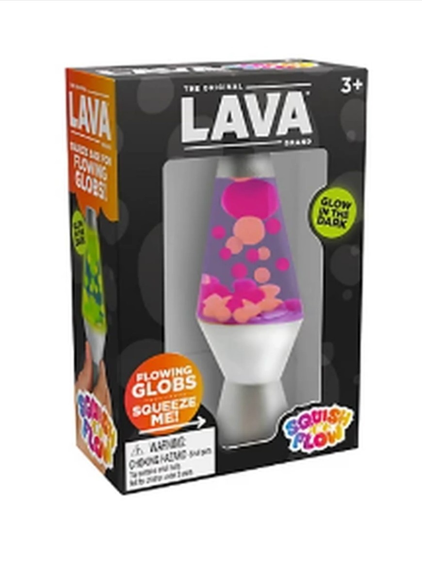 New SEALED Authentic Schylling Needoh Lava Lamp Squish N Flow Toy Orange Purple