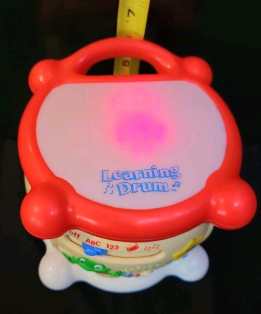 Leapfrog Learning Drum Educational Musical Lights Sounds ABC 123 Vintage 2001