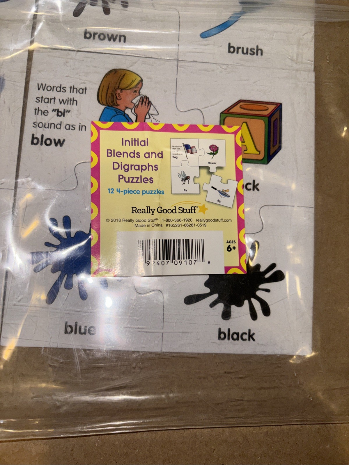 Really Good Stuff Initial Blends And Digraph Puzzles – centers kindergarten ELA