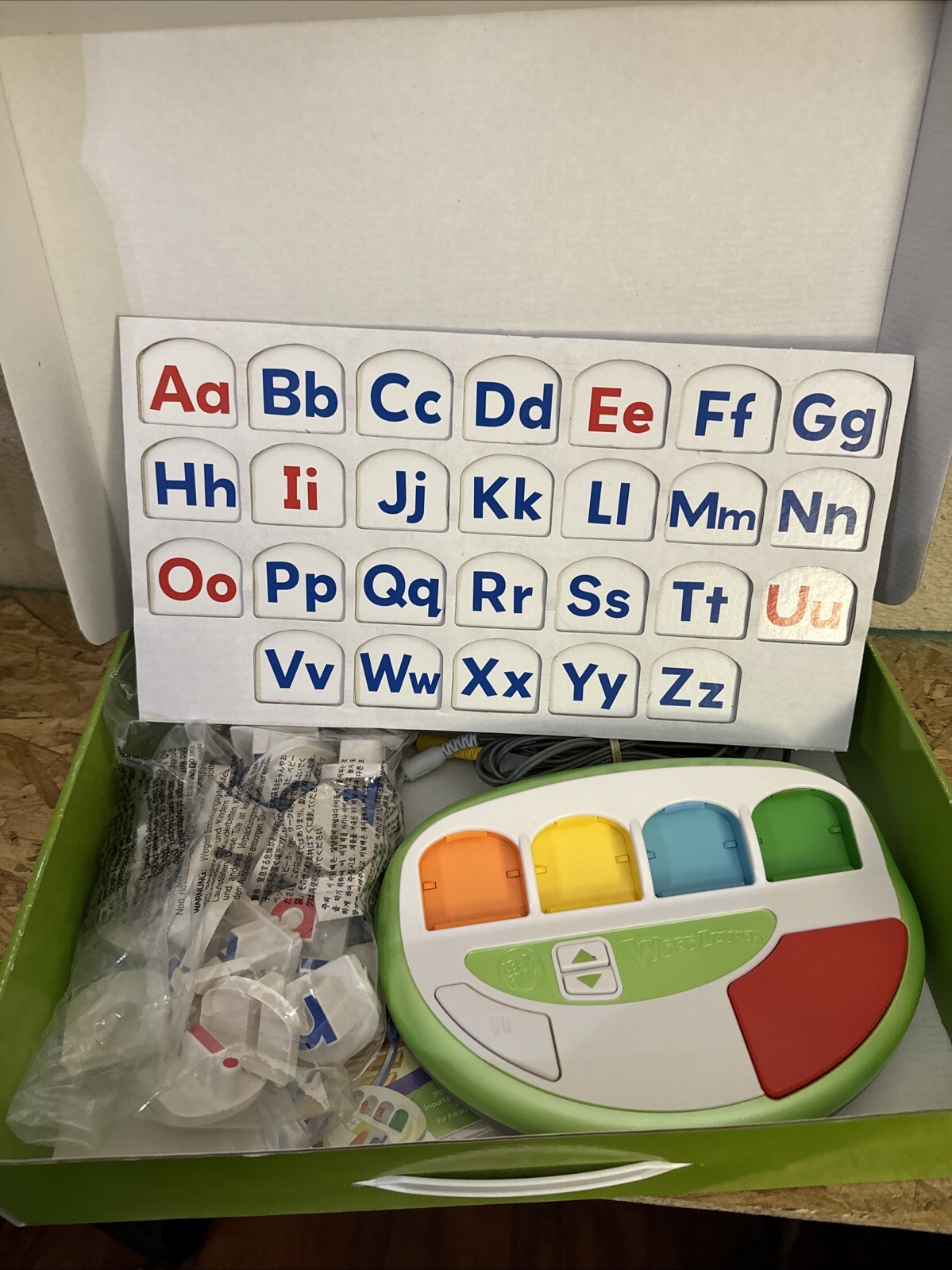 LeapFrog Word Launch Reading Learning System TV Plug & Play Kids Game Free Ship
