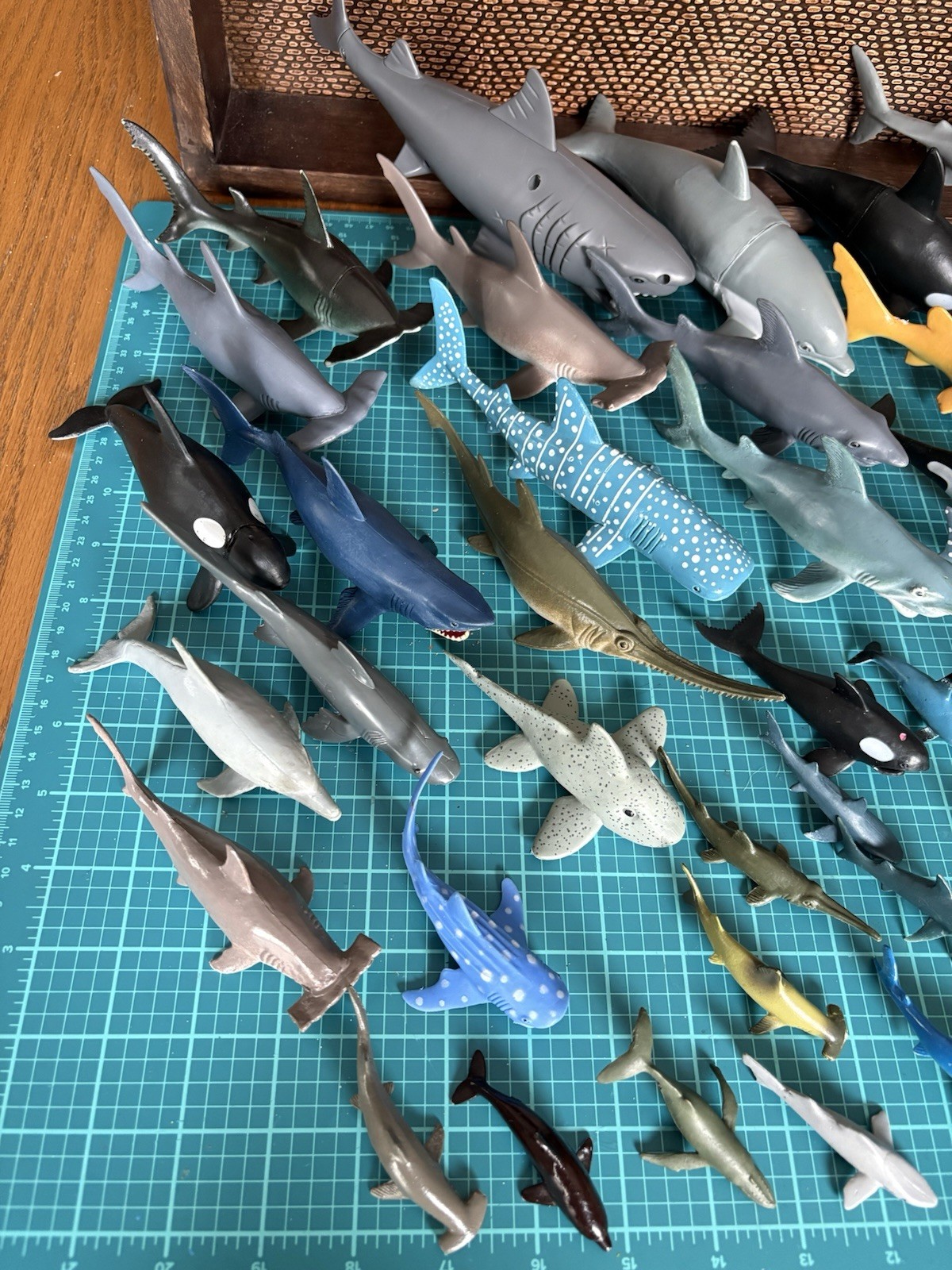 Lot Of 48 Various Sharks (mostly) & A Few Whales~Rubber & Plastic! VGUC See Pics