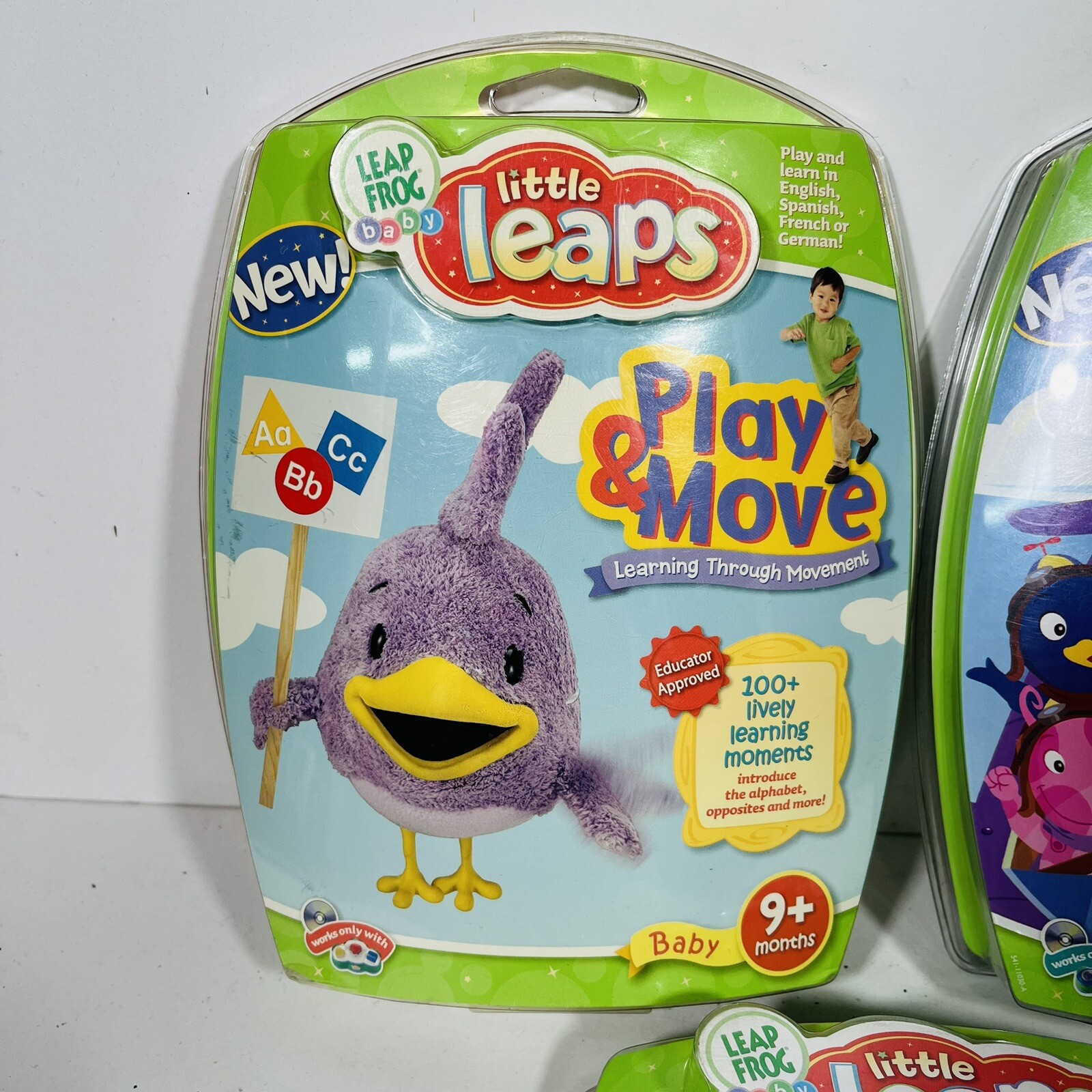 Leap Frog Baby Little Leaps Learning Alphabet Motor Skills Education 3 Pack New