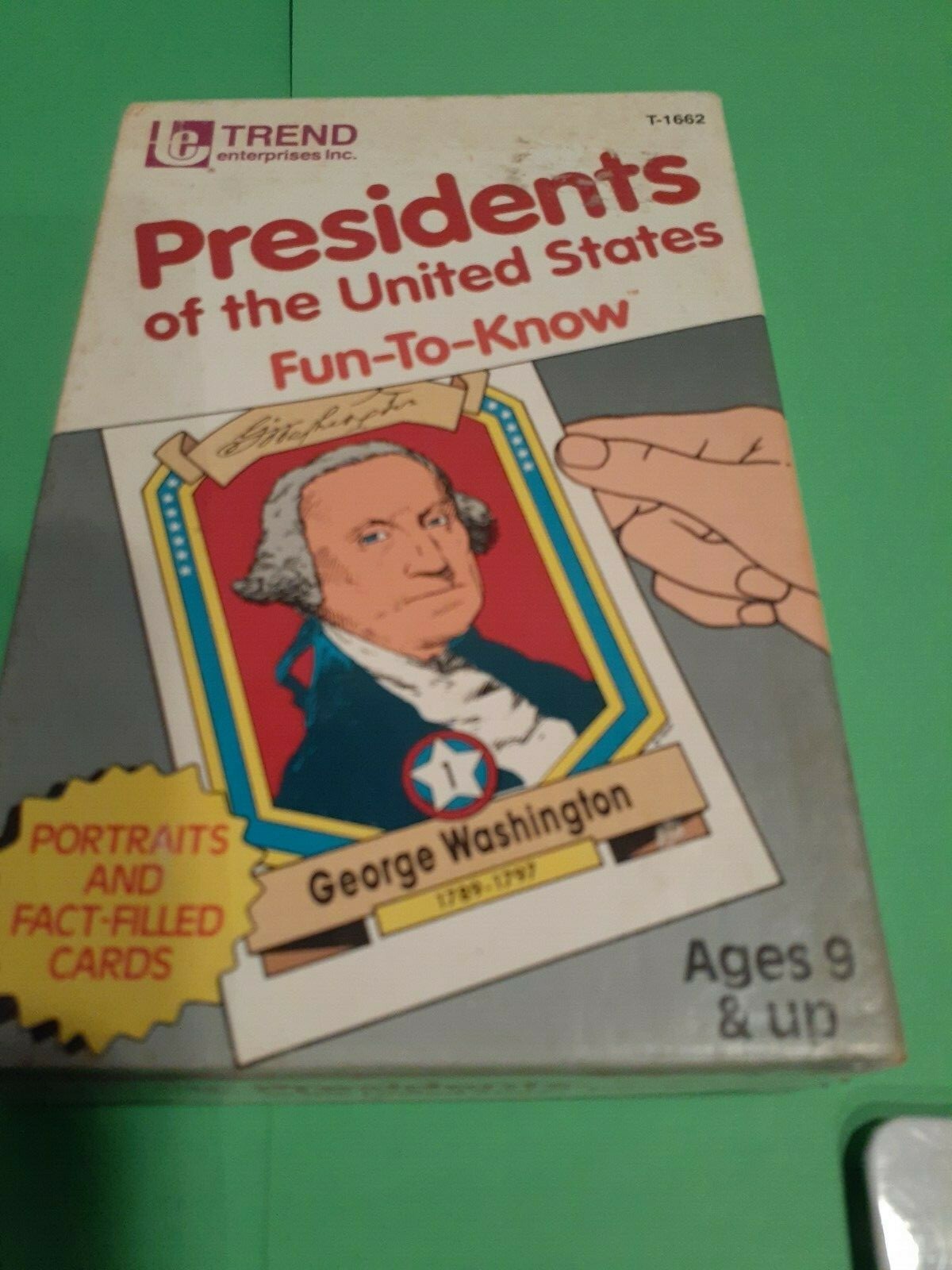 Trend Presidents of the United States Fun-To-Know Flash Cards 1992 T-1662