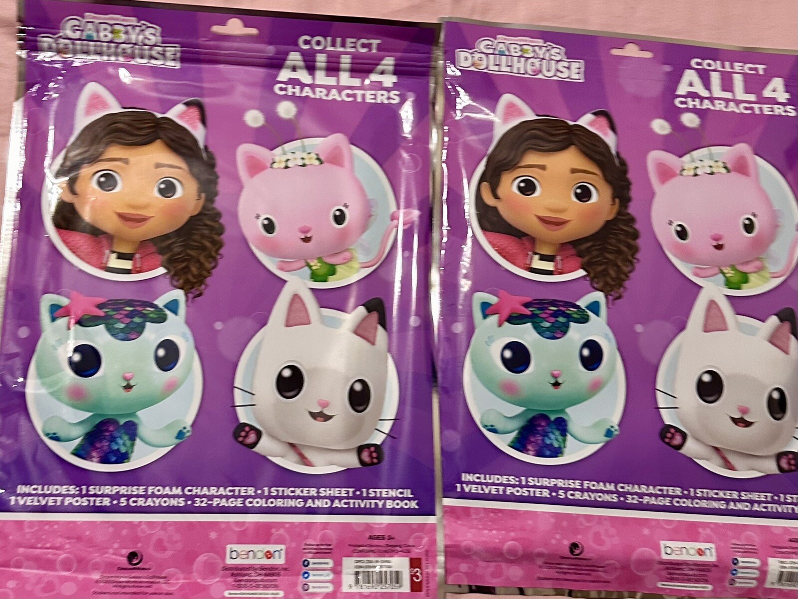 2 Pack Gabby Dollhouse Surprise Play Pack-Grab N Go,Activity Pack for Kids, New