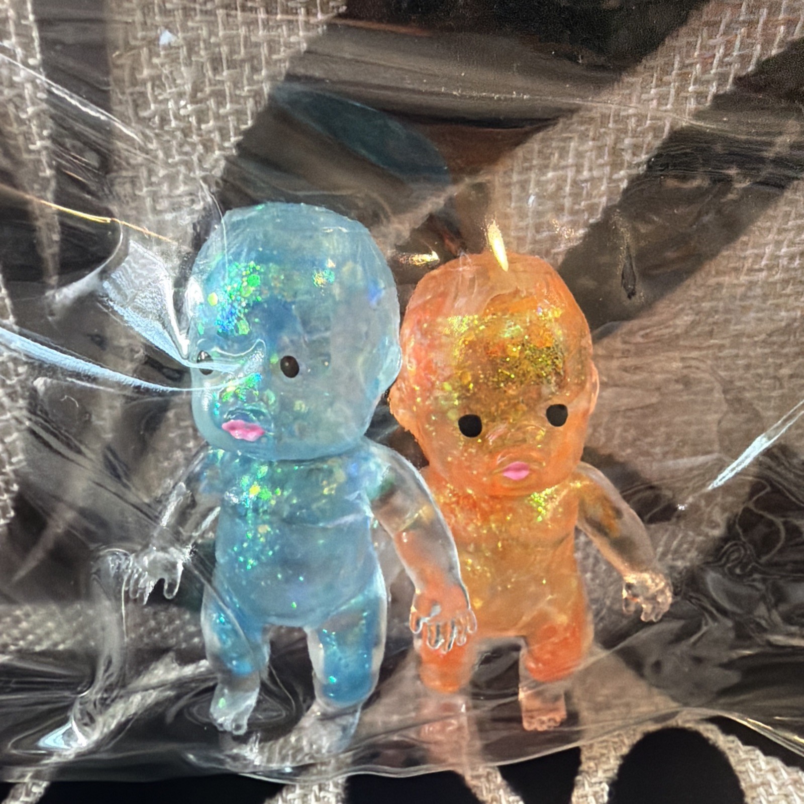 💙🧡Blue/Orange Sugar Swaps Twinsies Babies Mini Squishy Squeeze Twins 🧡💙
