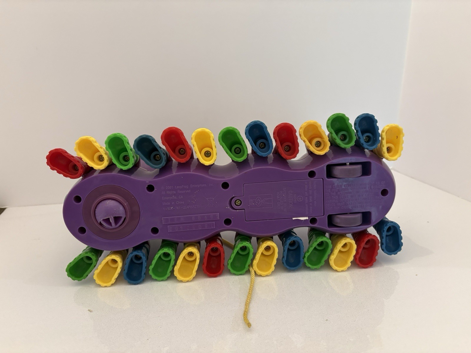 2001 Leap Frog Alphabet Pal Purple Caterpillar Letters Music Works!
