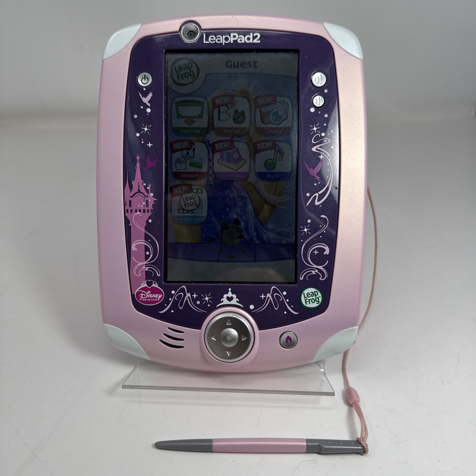 LeapFrog – LeapPad2 Explorer Tablet Princess Pink With Case Charger + x20 Games