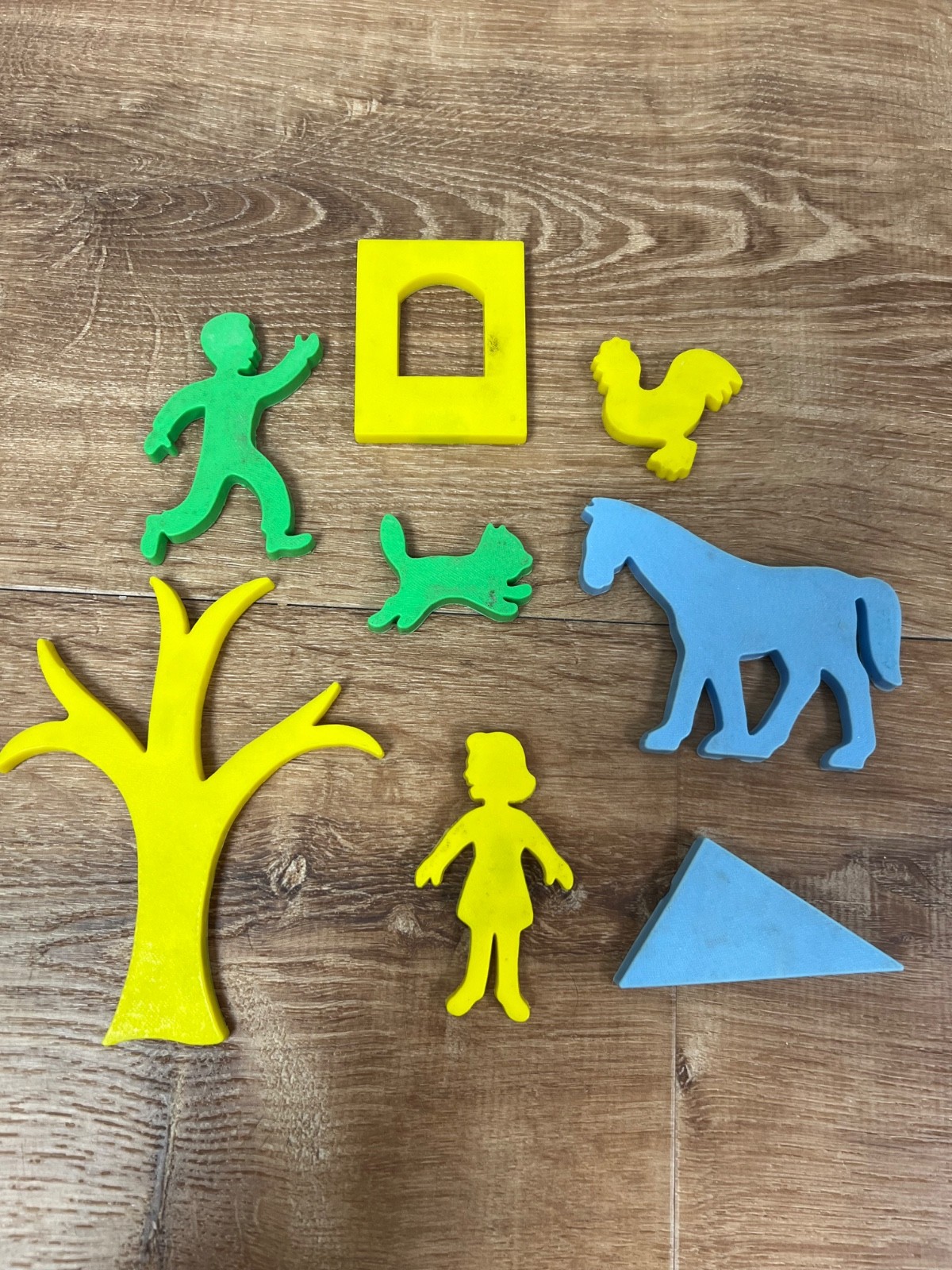 Lot Of Refrigerator Magnet Letters Numbers Shapes Plastic Toys