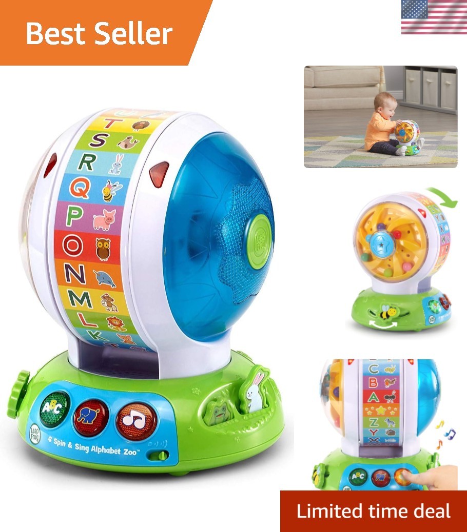 Interactive Spin and Sing Alphabet Zoo – Encourages Literacy and Motor Skills