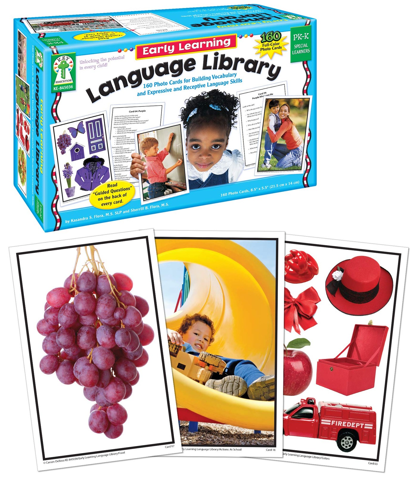 Key Education 160 Early Learning Toddler Flash Cards Ages 3+, Photographic
