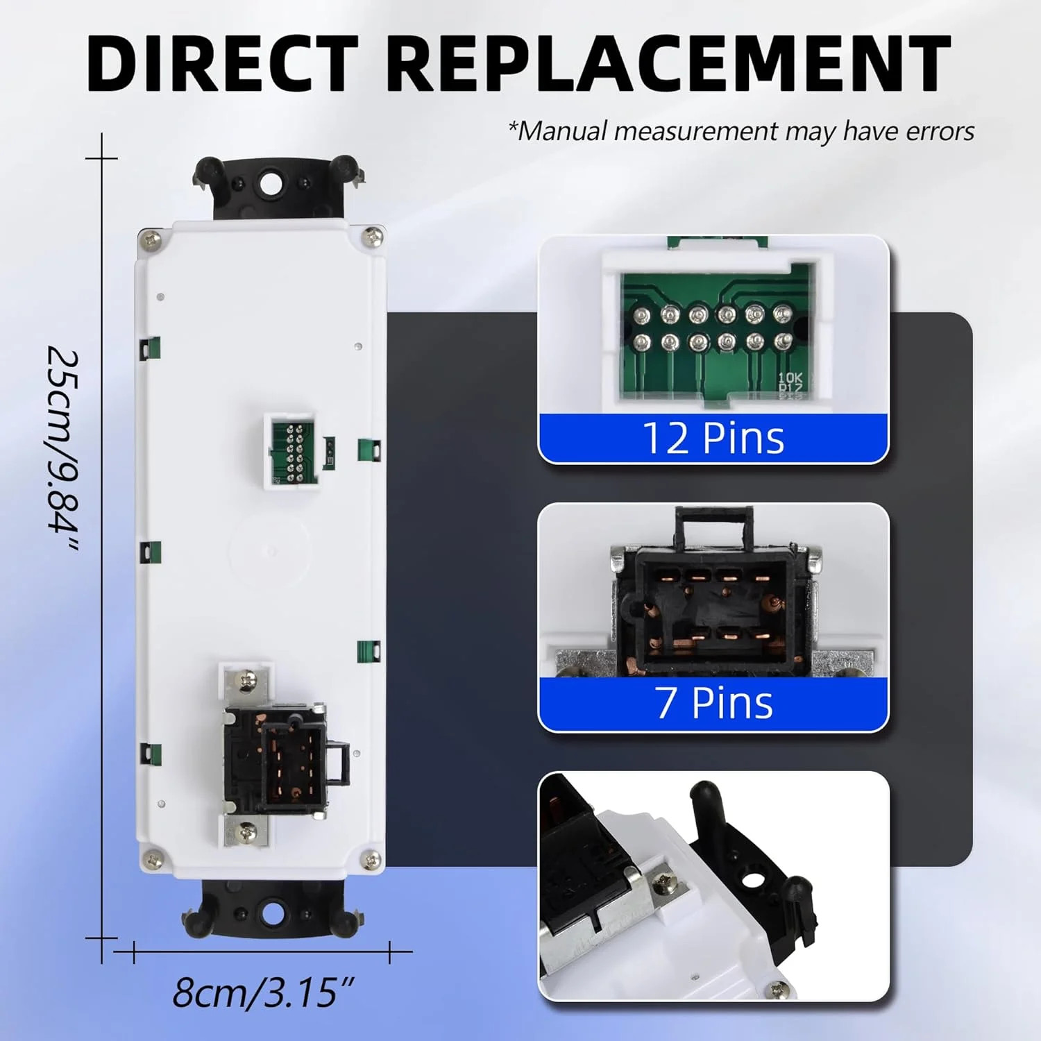 Climate Control Module 599-218 A/C Control Panel Compatible with Chevy Silverado