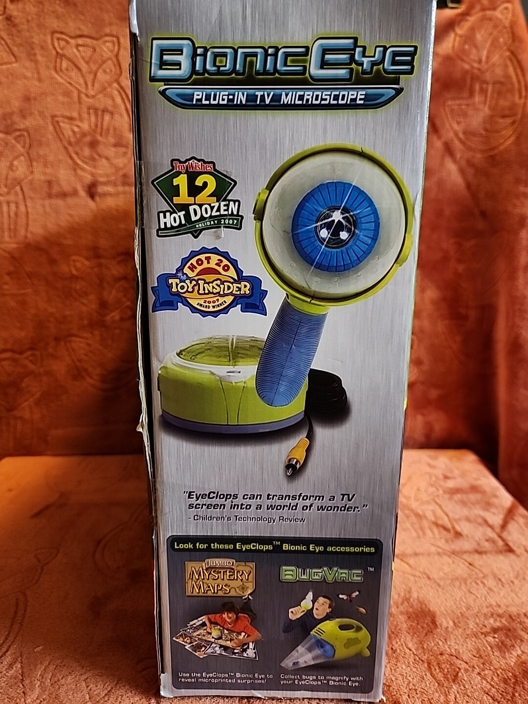 Eye Clops Bionic Eye. Plug-in TV Microscope toy JAKKS Pacific. NEW
