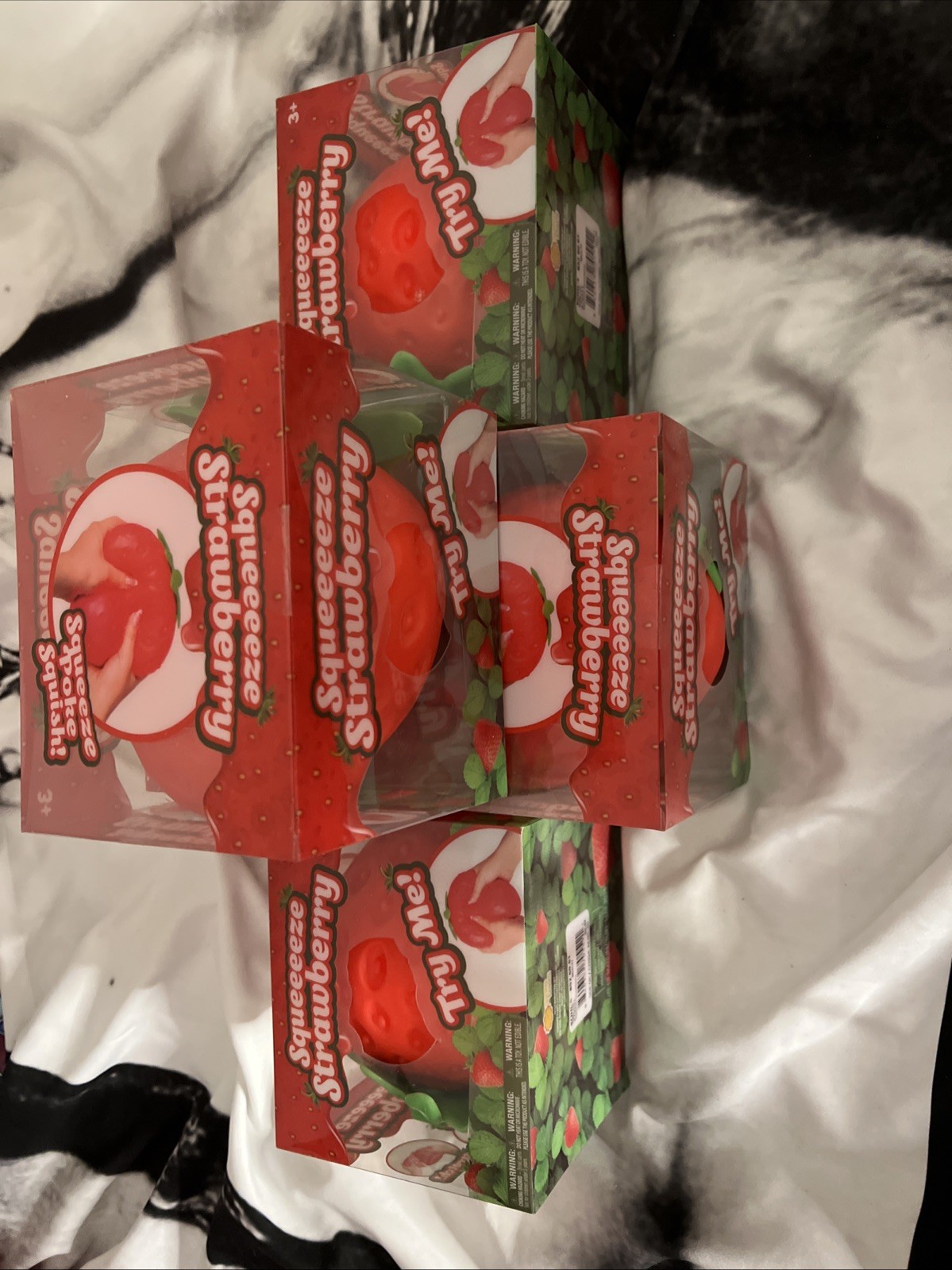 Sunny Days Jumbo Squeezy Strawberry Squishy Toy Stress Relief Sensory Fun