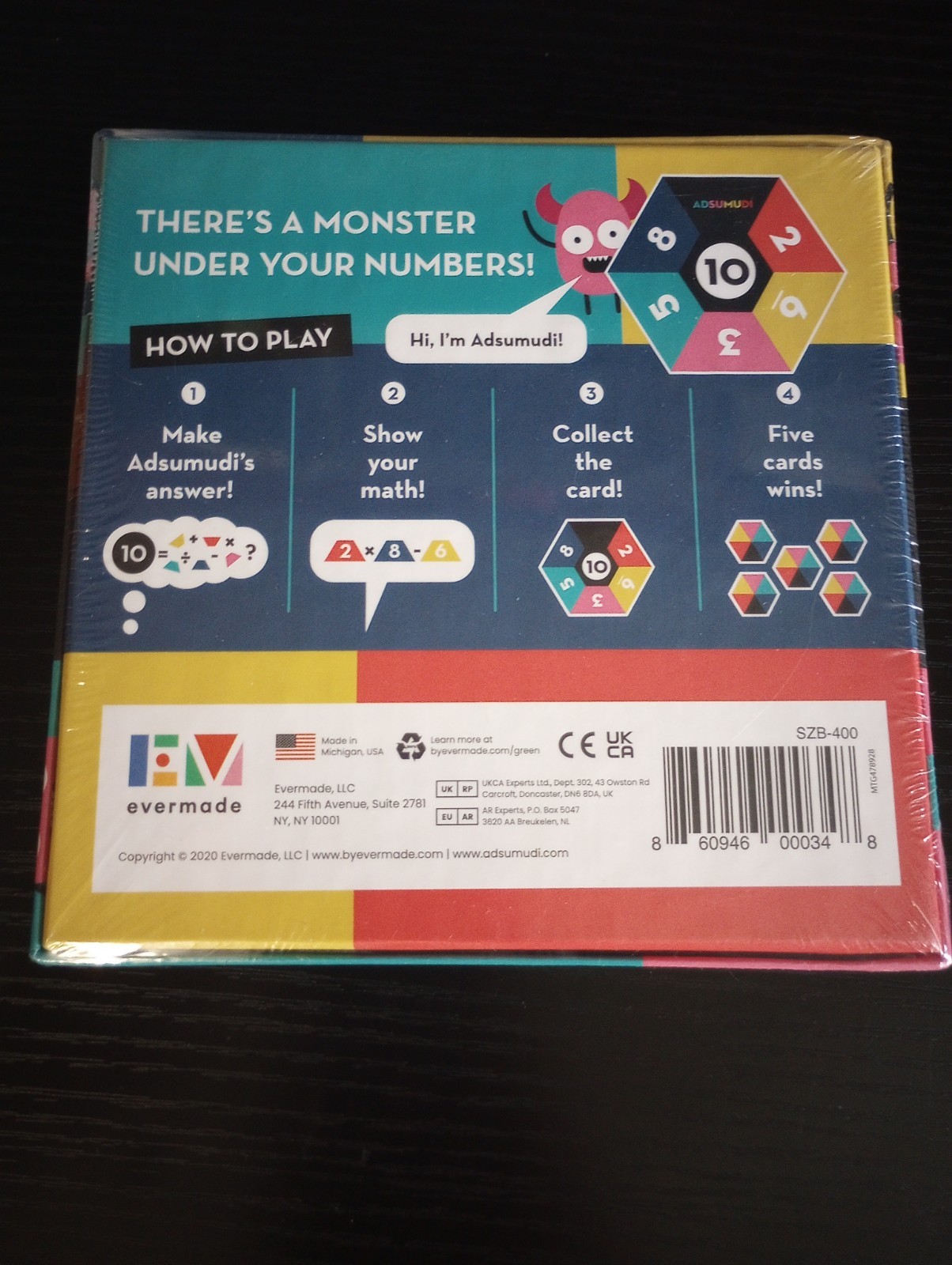 Adsumudi Math Game – The Monstrously Fun, Smart Game for Kids to Practice Math