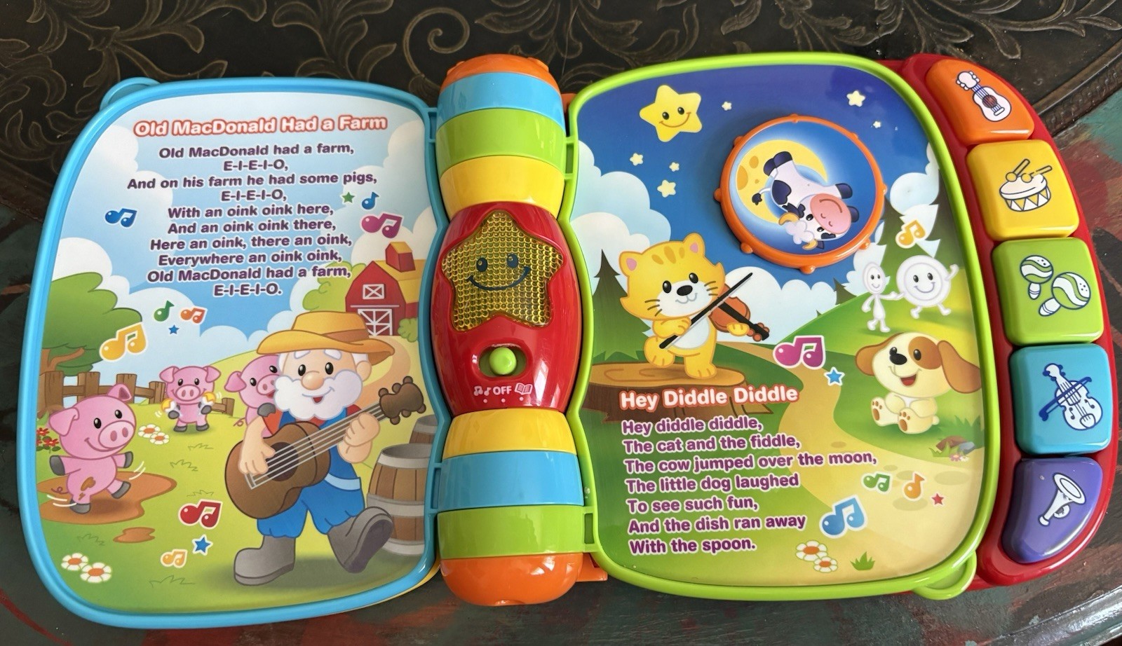 VTech Musical Rhymes Book Baby Toddler Toy Educate Learning Red 6-36 Month C