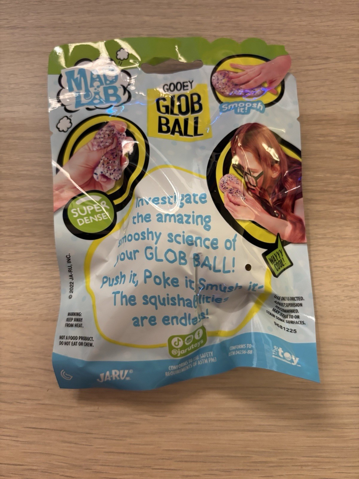 Mad Lab Gooey Glob Ball Tactile Squeeze Toy Styro Beads Squishy Fidget Stress
