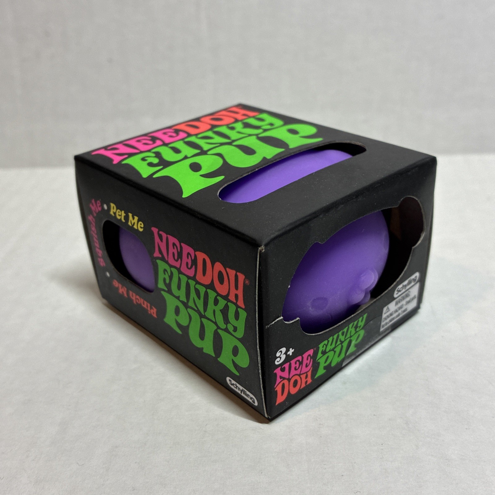 Authentic NEEDOH Funky Pup DOG Nee Doh Stress Ball SQUISHY Fidget Purple New