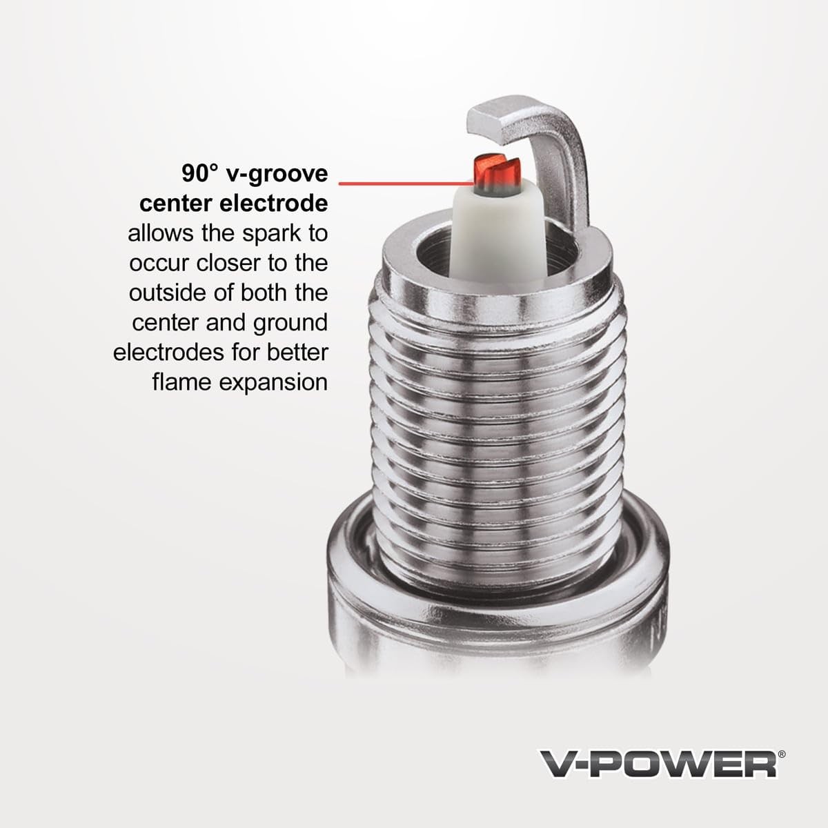 NGK V-Power Spark Plugs for Ford 4.2L 5.0L V8 Mustang 1979-1995