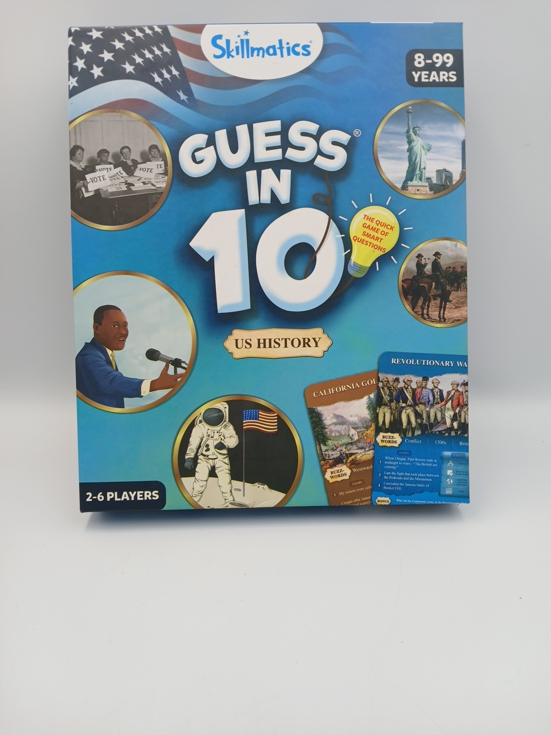 Skillmatics Card Games For Kids – Guess In 10 US History & Science Snippets