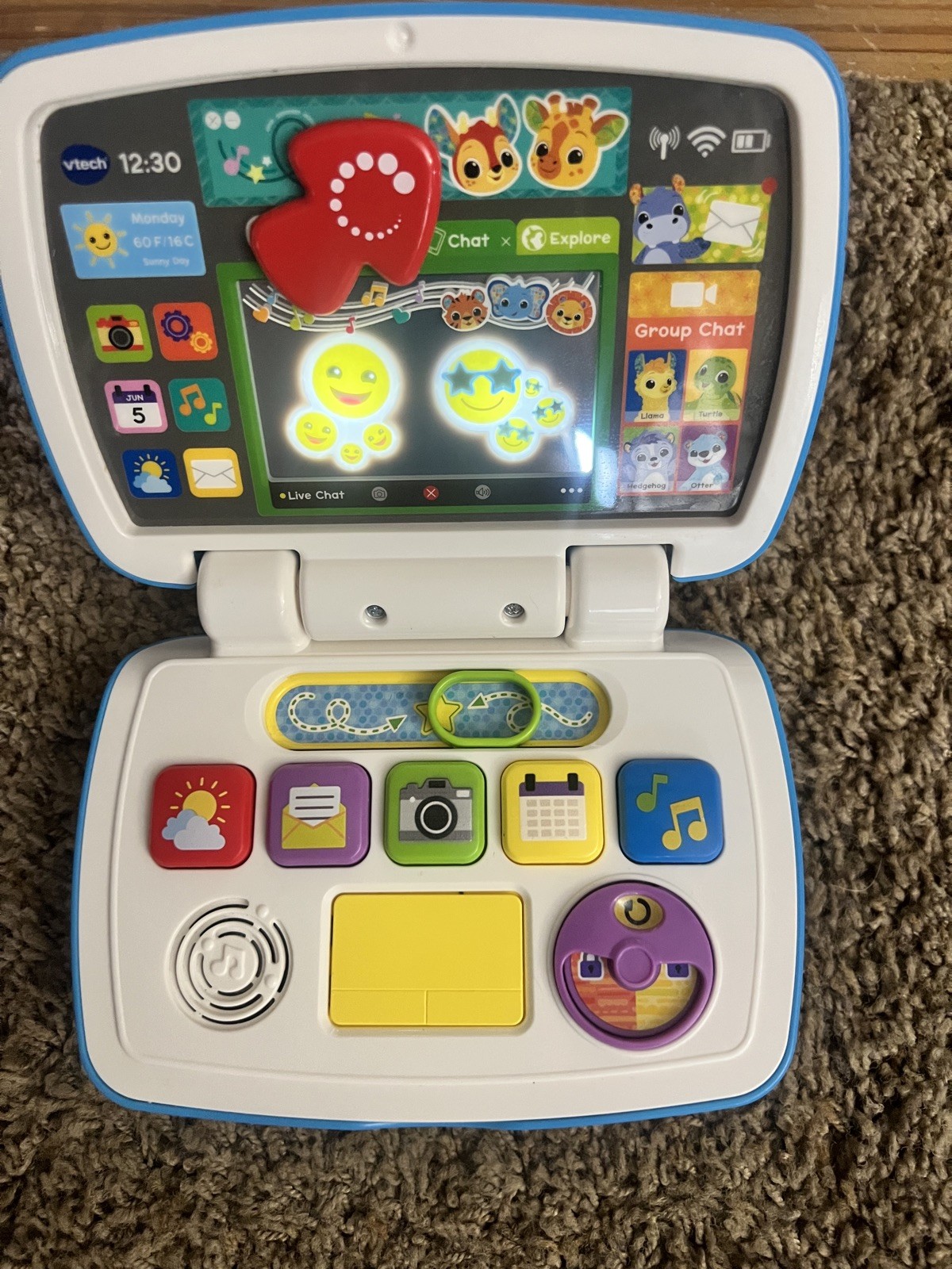 VTech 80-524700 Toddler Tech Laptop English Version interactive learning Educate