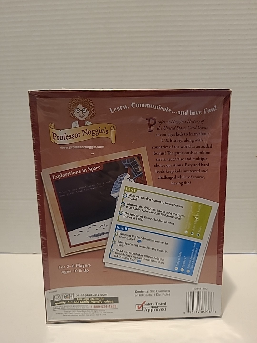 Professor Noggin’s HISTORY OF THE UNITED STATES Card Game ~ Homeschool Age 7+