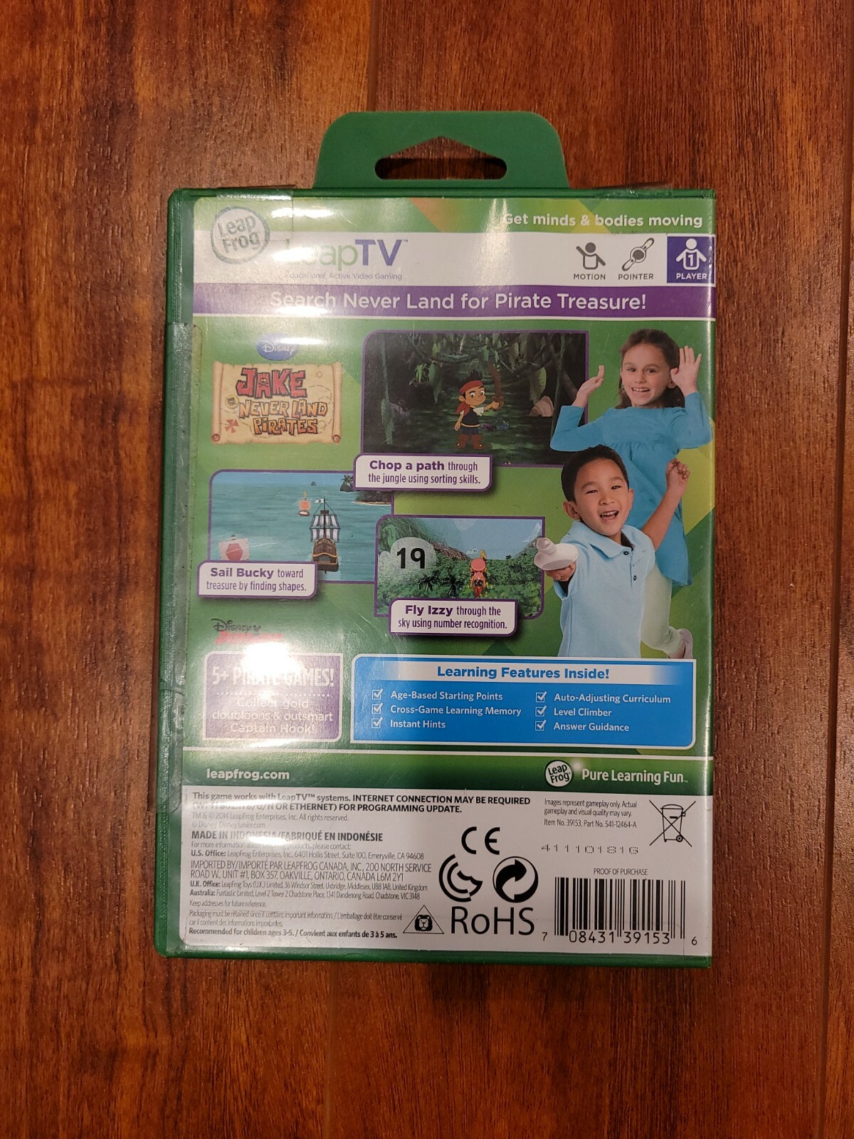 LeapFrog Leap TV Jake and the Never Land Pirates Educational Video Game – Math