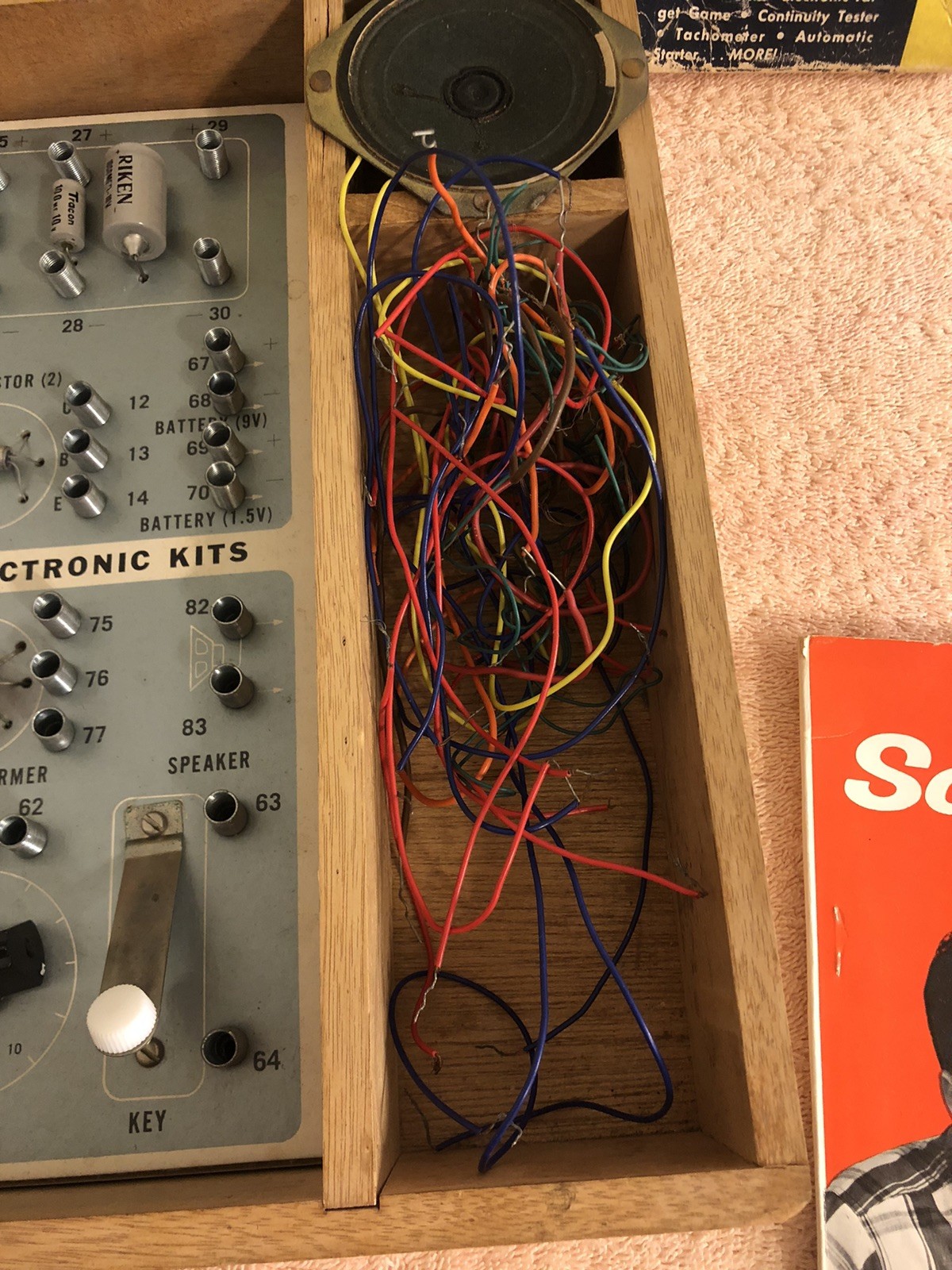 Vintage 1967 Radio Shack Science Fair Electronic Project Kit #201 Tested