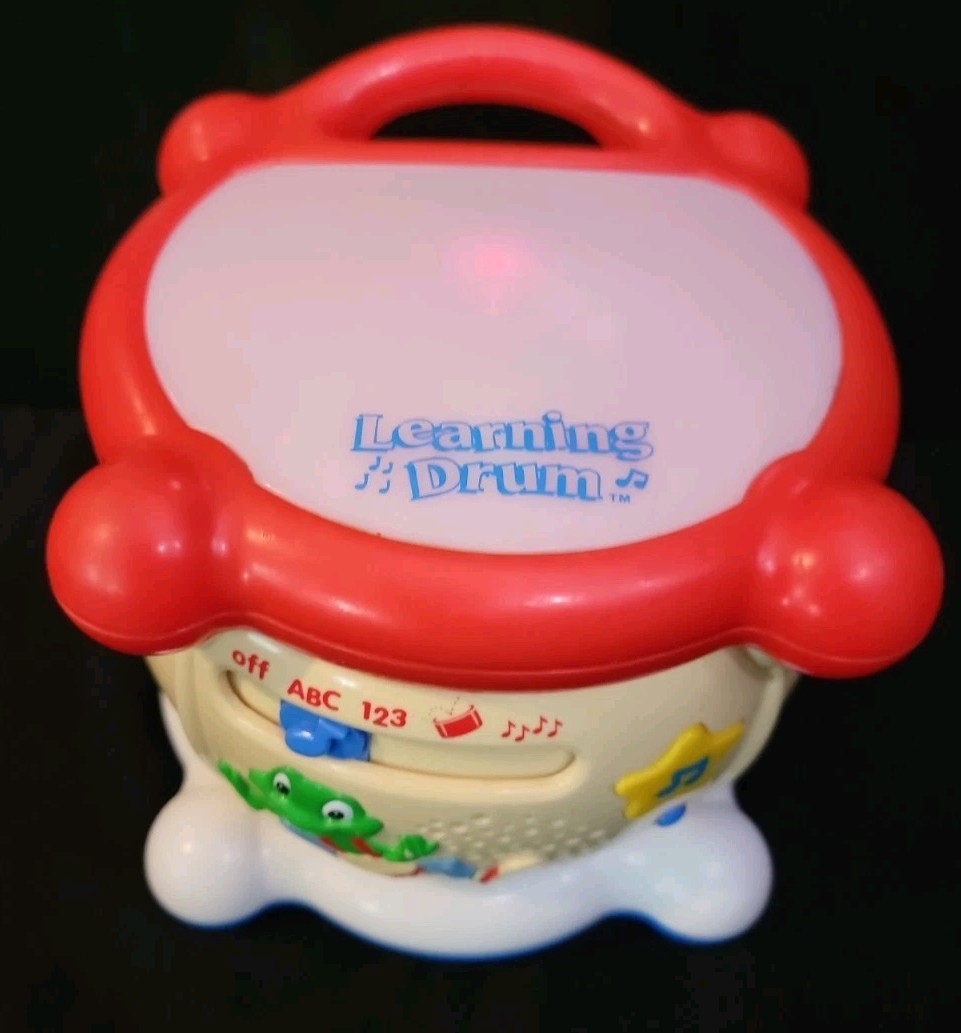 Leapfrog Learning Drum Educational Musical Lights Sounds ABC 123 Vintage 2001
