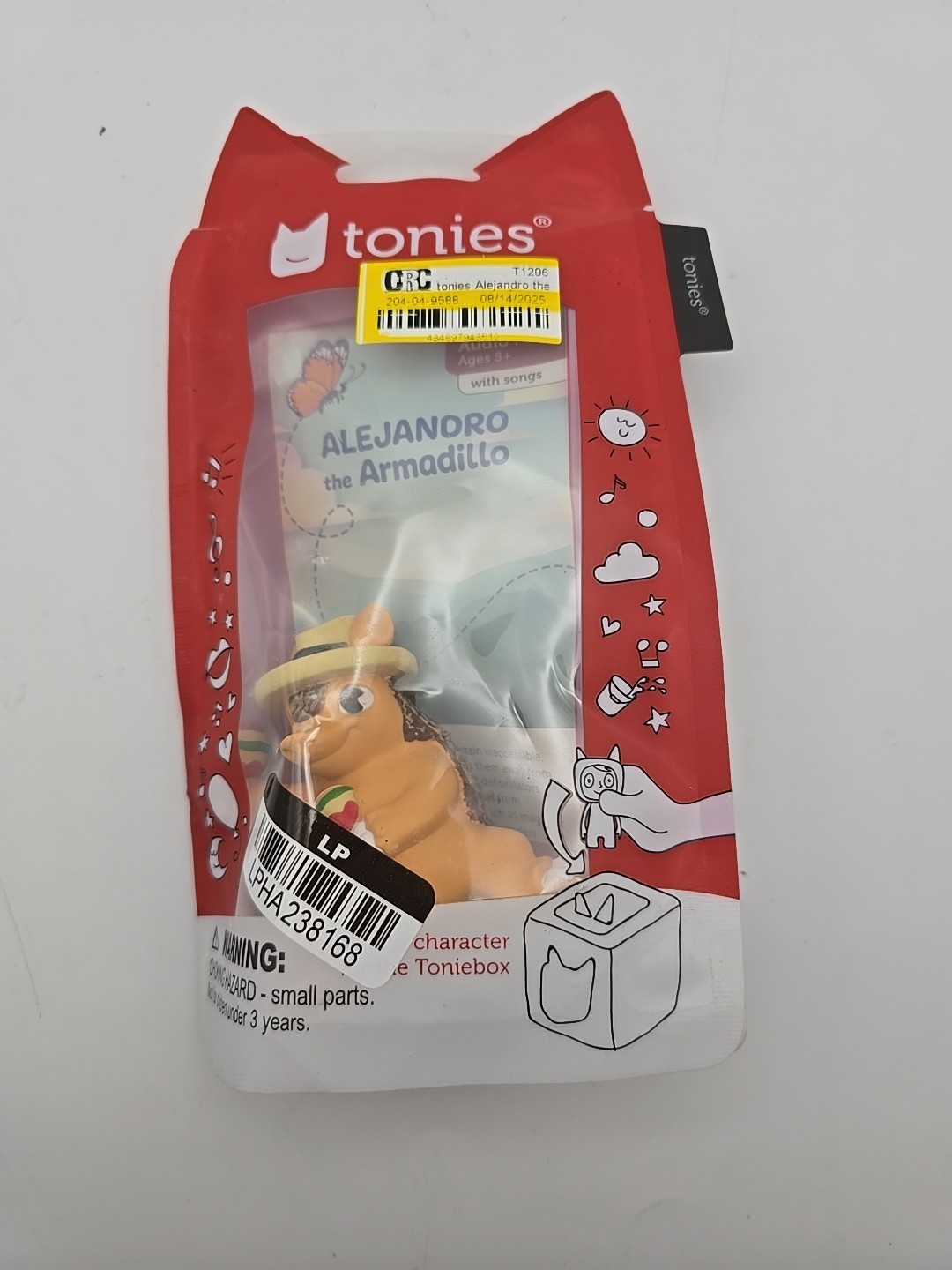 Tonies “Alejandro The Armadillo” Audio Character For The Toniebox NEW