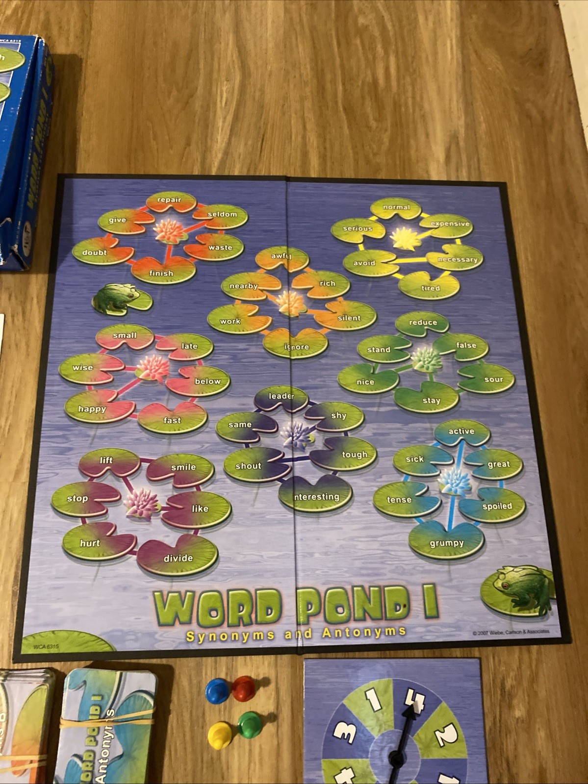 Word Pond I Synonyms & Antonyms Board Game Complete Grades 2-4 WCA