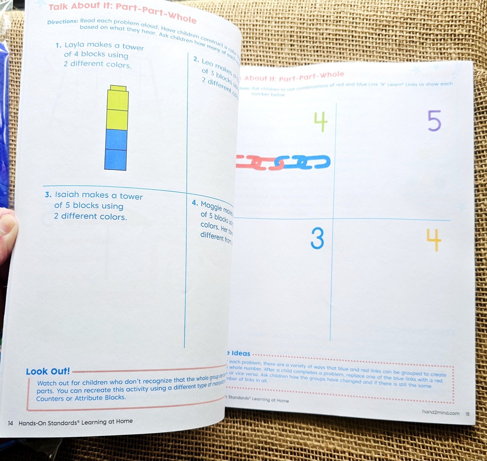 Hand 2 Mind Hands On Standard Pre Kindergarten Learning At Home Math Kit