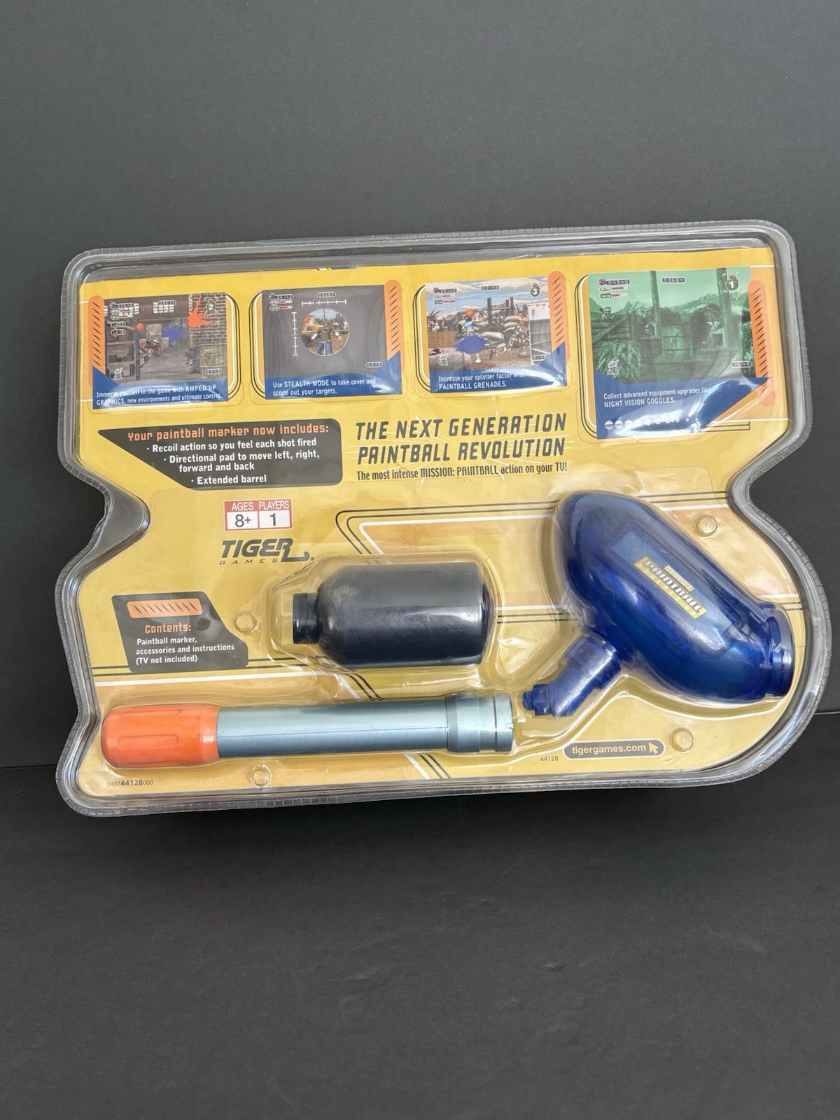 TIGER TV Game MISSION: PAINTBALL Powered Up PLUG & PLAY SHOOTER New