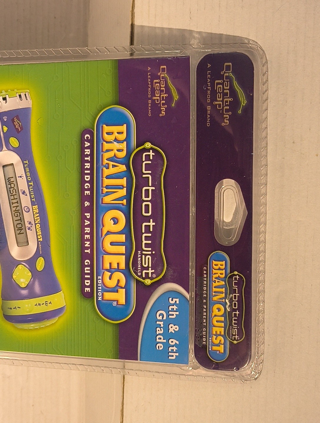 Turbo Twist Brain Quest Cartridge ONLY 1st-2nd Grade LeapFrog NEW SEALED 2002