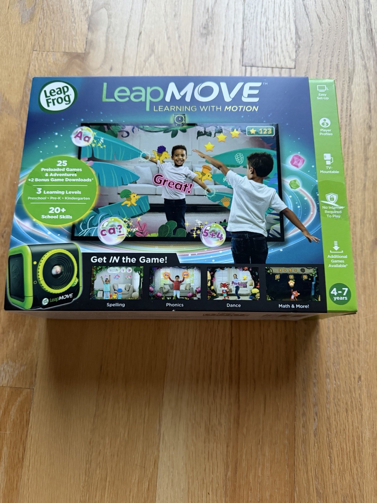 Leap Frog Leap Move Learning With Motion Preloaded Video Game System 25 Games